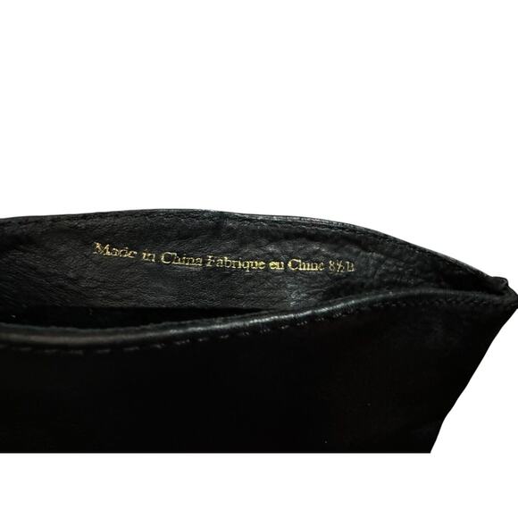 Anthropologie Miss Albright Spectator Booties Size 8.5 Black Bow Fringe - Picture 7 of 8